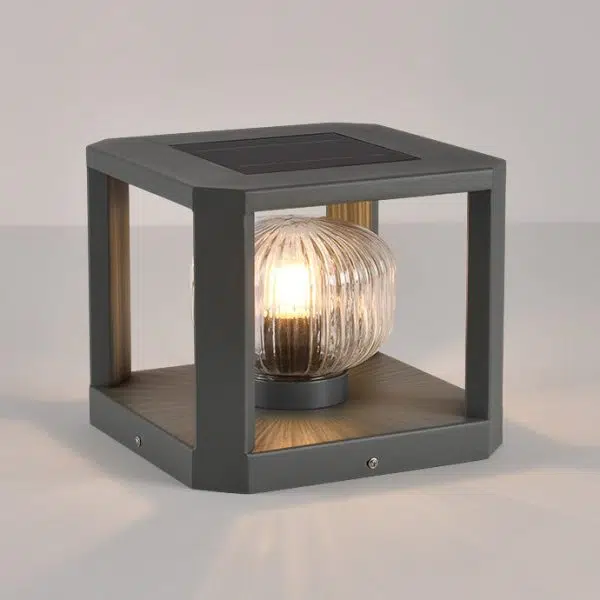 Modern Simplicity Solar Waterproof Stainless Steel Aluminum Glass Cube Ball 1-Light Landscape Lighting Outdoor Light For Outdoor Patio - Image 17