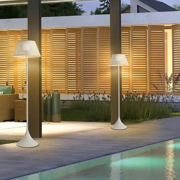 1-light Mesh Outdoor Floor Lamp - Image 9