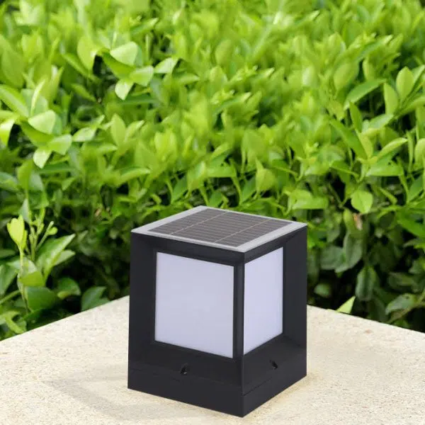 Modern Simple Solar Quadrupole Waterproof Outdoor Garden Column Post Head Light - Image 18