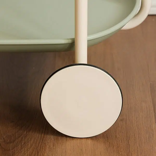 Contemporary Creative Removable Rectangular Oval ABS Wood Metal End Table 2-Tier For Living Room - Image 8