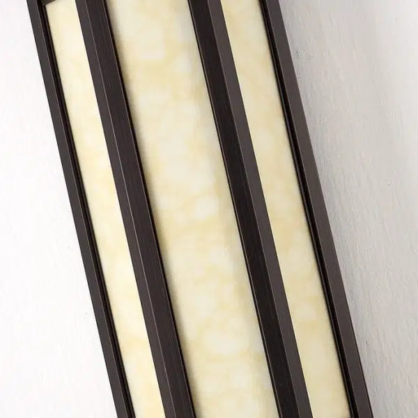 Modern Classical Cylindrical Stainless Steel Imitation Marble Waterproof Outdoor LED Wall Sconce Lamp - Image 15