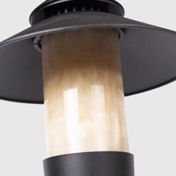 Modern Minimalist Umbrella Waterproof Aluminum Marble LED Outdoor Light For Garden - Image 6