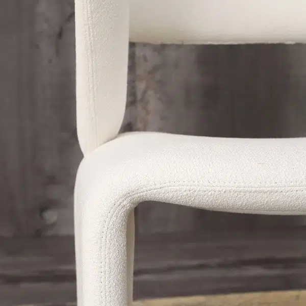 Contemporary Creative Triangle Rectangle Velvet Wood Dining Chair Backrest Armless For Dining Room - Image 10