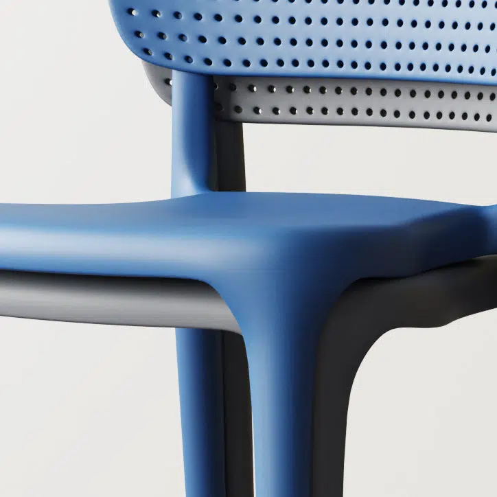 14-f4827483-7318-4ea2-9b03-1af7c4d36ec7.jpg Contemporary Creative Rectangular Plastic Chair Backrest Armless For Living Room - Image 7