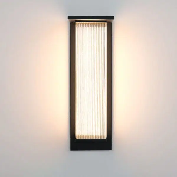 Modern Minimalist Solar Waterproof Rectangular Stainless Steel Acrylic LED Outdoor Wall Sconce Lamp For Outdoor Patio - Image 15
