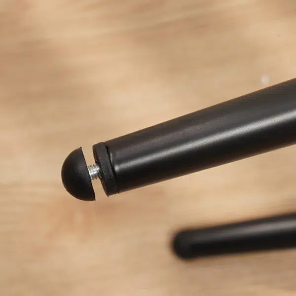 Contemporary Creative Trapezoidal Round Upholstered Bead String Backrest Velvet Carbon Steel Vanity Stool For Bedroom - Image 8