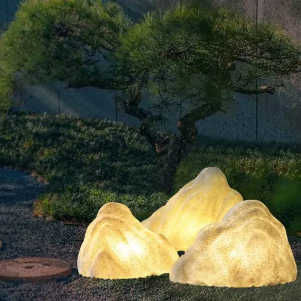 Modern Stone Rockery Outdoor Waterproof LED Garden Landscape Light - Image 17