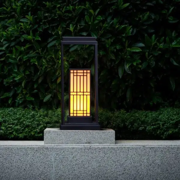 Modern Retro Stainless Steel Marble Solar LED  Waterproof Garden Lawn Outdoor Light - Image 10