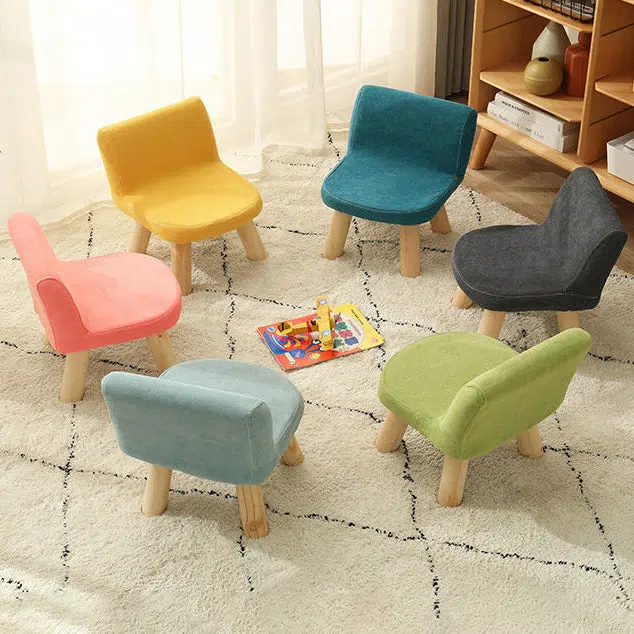 16-4b70e4a6-07e6-4b94-b9ac-83d54e08b0bf-1.jpg Contemporary Creative Square Cotton Linen Solid Wood Chair Backrest Armless For Living Room - Image 1