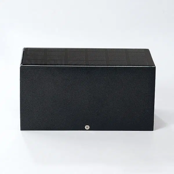 Modern Solar Black Rectangular Die-Cast Aluminum Solar LED Outdoor Wall Light - Image 16