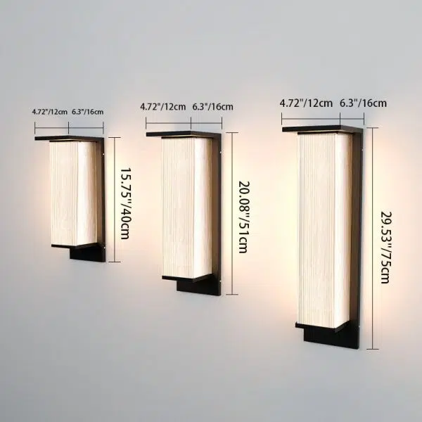 Modern Minimalist Solar Waterproof Rectangular Stainless Steel Acrylic LED Outdoor Wall Sconce Lamp For Outdoor Patio - Image 3