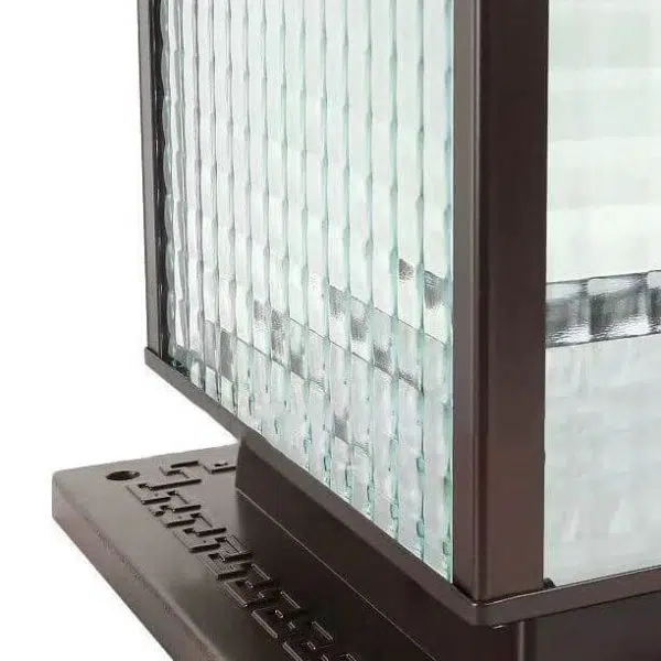 Modern Retro Square Die-Cast Aluminum Glass Solar Outdoor Garden Landscape Column Head Light - Image 17