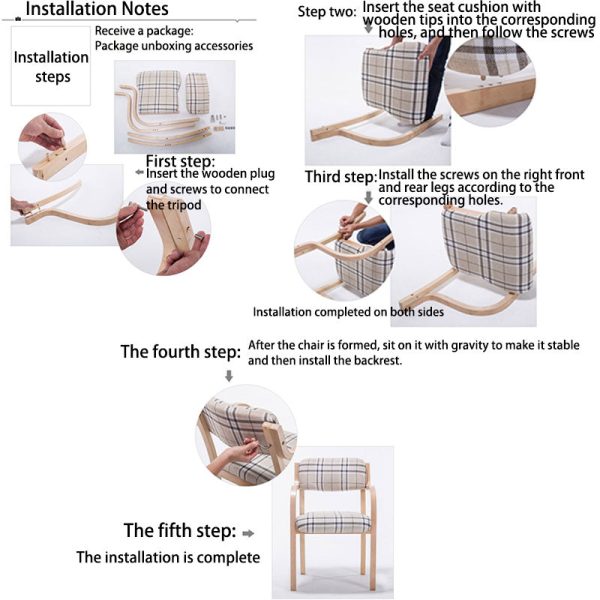 Contemporary Nordic Wood Cotton Linen Fabric Leather Velvet Sponge Square Dining Chair Backrest Armrest For Dining Room - Image 9