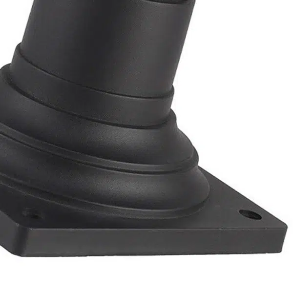 Traditional Chinese Waterproof Solar Aluminum Glass Cylinder 1-Light Landscape Lighting Outdoor Light For Garden - Image 9