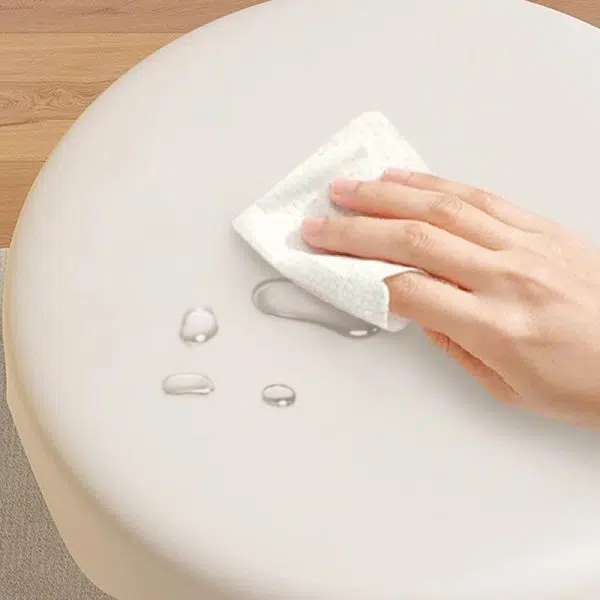 Contemporary Creative Round Ice Cream Shape PP Plastic Carbon Steel End Table For Living Room - Image 12