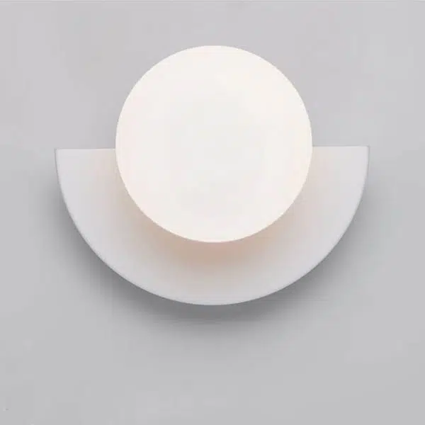 Modern Minimalist Glass Spherical Colorful Semicircle Design 1-Light Wall Sconce Lamp - Image 7