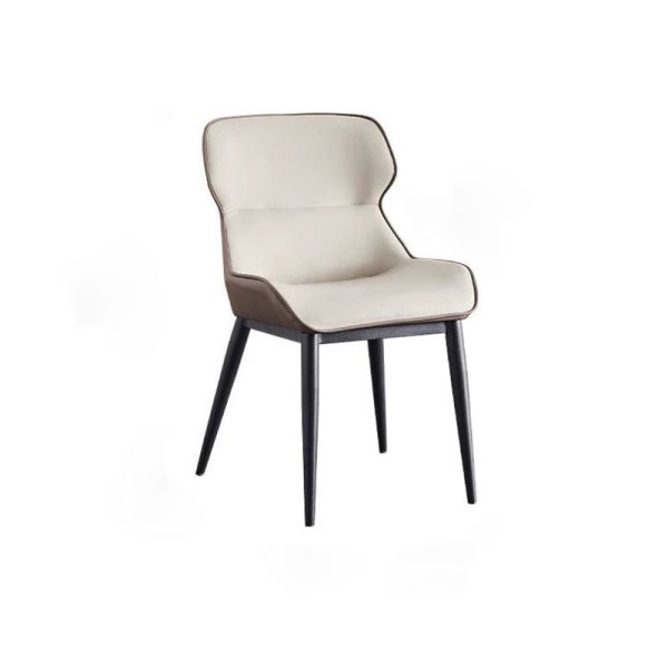 Contemporary Luxury Microfiber Leather Upholstered Dining Chair Backrest For Dining Room - Image 9