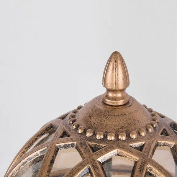 Traditional Colonial Globe Glass Aluminum 1-Light Outdoor Light For Garden - Image 8