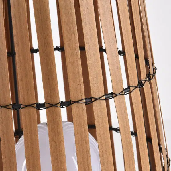 Contemporary Creative Waterproof Solar Cylinder Woven Rattan Iron LED Landscape Lighting Outdoor Light For Garden - Image 8