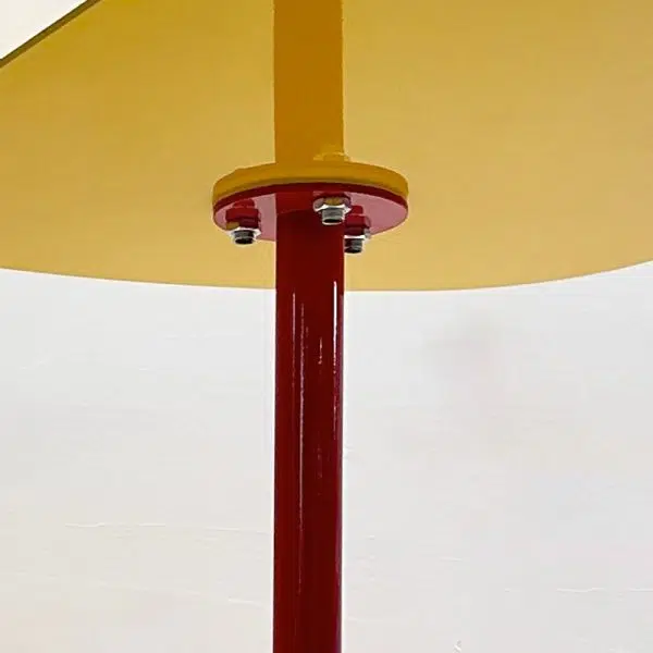 Contemporary Creative Irregular Geometric Round Iron End Table For Living Room - Image 10