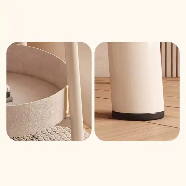 Contemporary Creative Floral Clover Iron End Table Storage Basket For Living Room - Image 7