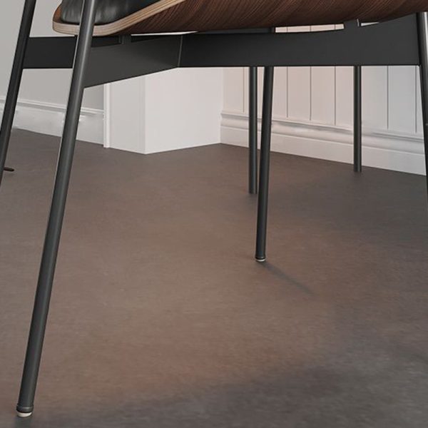 Contemporary Nordic Walnut Wood Grain Microfiber Leather Upholstered Dining Chair Backrest For Dining Room - Image 7