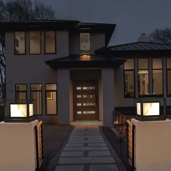 Modern Solar Square Chinese Outdoor Column Head Light LED Lawn Landscape Light - Image 12