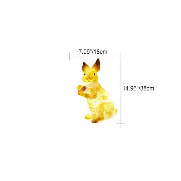 Contemporary Creative Solar Animal Rabbit Squirrel Resin Fiberglass LED Outdoor Landscape Light For Garden - Image 7