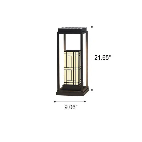 Modern Retro Stainless Steel Marble Solar LED  Waterproof Garden Lawn Outdoor Light - Image 17