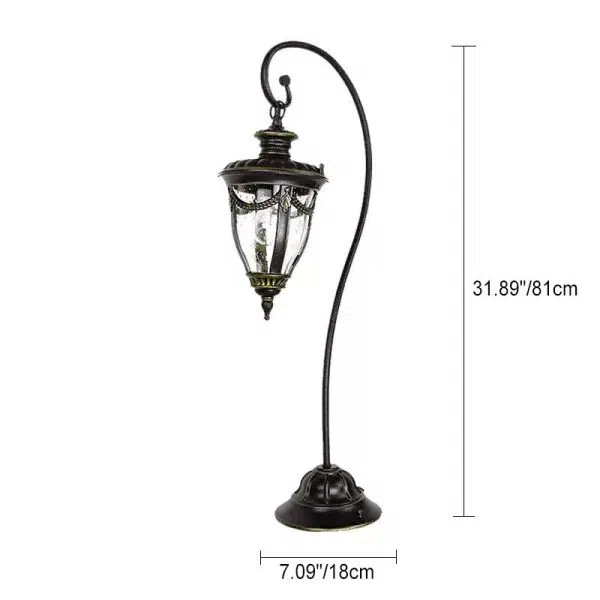 European Waterproof Lantern Aluminum Glass Ground Insert 1-Light Outdoor Landscape Light - Image 6