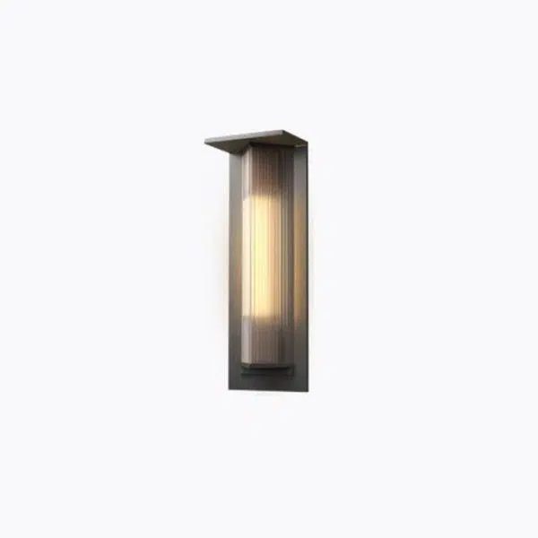 Modern Retro Minimalist Aluminum Glass Outdoor Waterproof Wall Sconce Lamp - Image 8