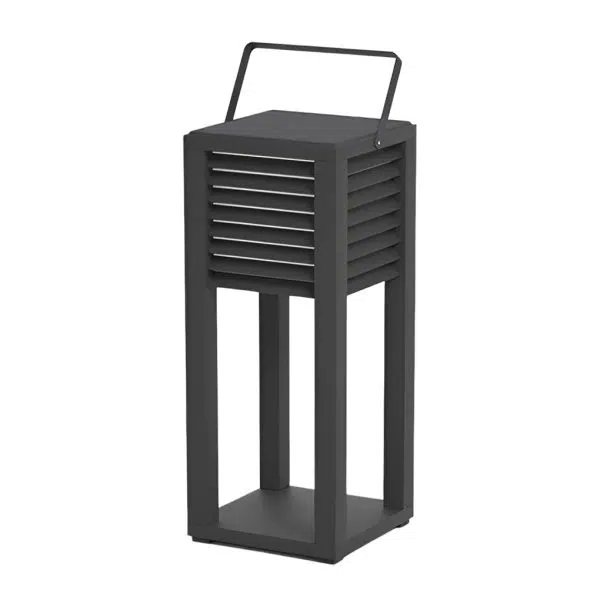Square Waterproof LED Black Modern Portable Lawn Lamp Solar Outdoor Light - Image 7
