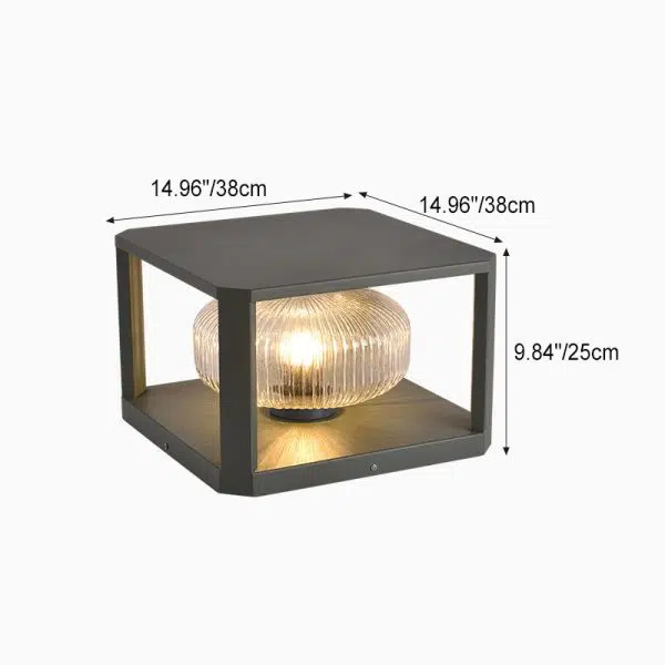 Modern Simplicity Solar Waterproof Stainless Steel Aluminum Glass Cube Ball 1-Light Landscape Lighting Outdoor Light For Outdoor Patio - Image 5