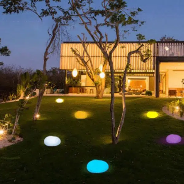 Modern Pebble PE Luminous Waterproof Outdoor Lawn Landscape Light - Image 8
