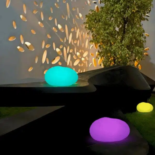 Modern Pebble PE Luminous Waterproof Outdoor Lawn Landscape Light - Image 10