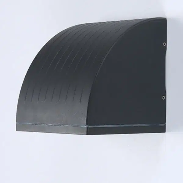 Modern Pure Grey Aluminum Glass Waterproof LED Outdoor Corridor Patio Garden Wall Light - Image 10