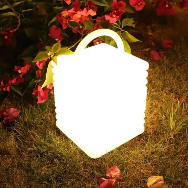 Decorative Square Waterproof PE Camping Portable LED Outdoor Lights - Image 2