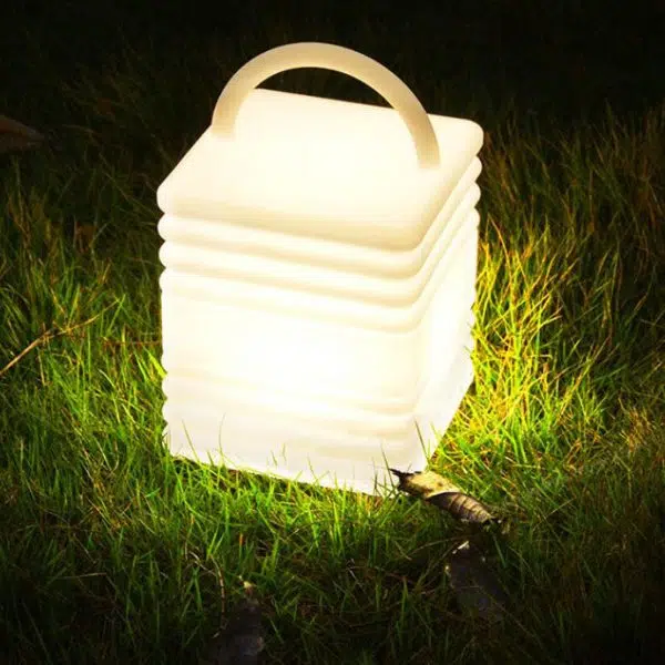 Decorative Square Waterproof PE Camping Portable LED Outdoor Lights - Image 3