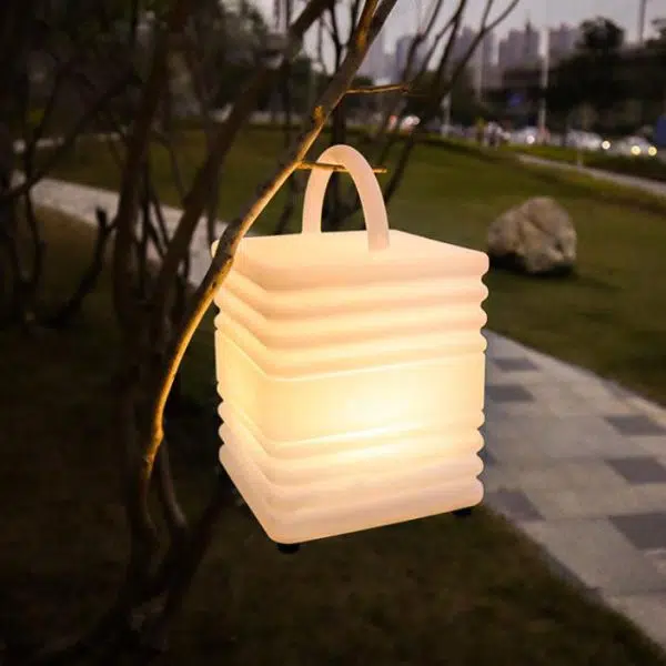 Decorative Square Waterproof PE Camping Portable LED Outdoor Lights - Image 6