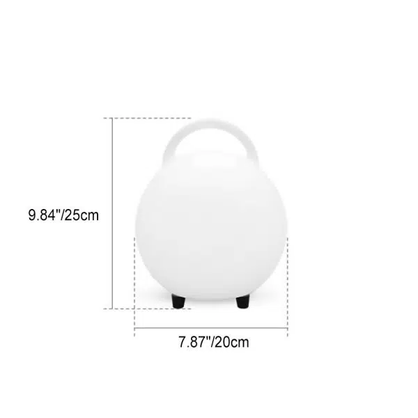 Modern Decorative Round Waterproof Eye Protection PE USB Portable LED Outdoor Lights - Image 3