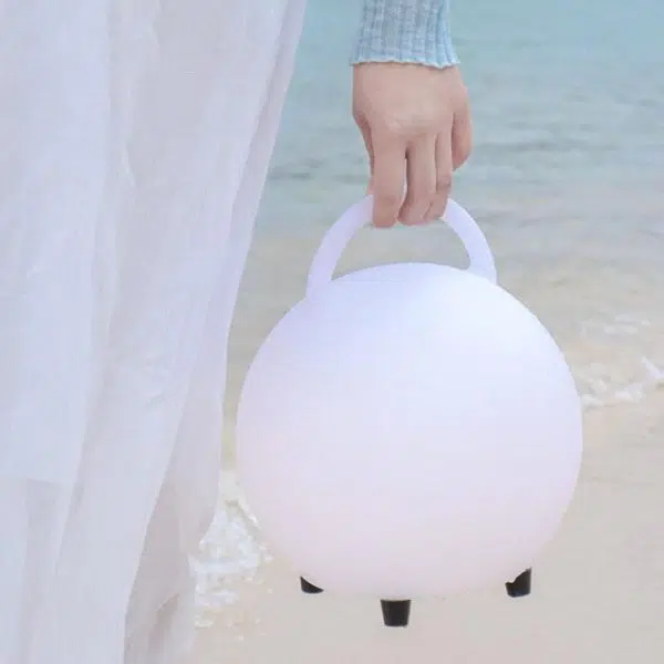 Modern Decorative Round Waterproof Eye Protection PE USB Portable LED Outdoor Lights - Image 5