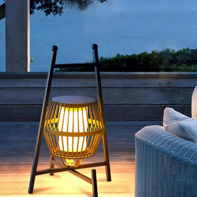 20230620094137-7e34424d-7339-4112-9bce-5d150a48d42a.jpg Solar Modern Simple Stainless Steel Cage LED Outdoor Landscape Light - Image 1