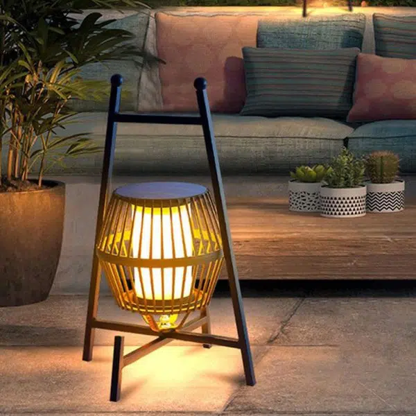 Solar Modern Simple Stainless Steel Cage LED Outdoor Landscape Light - Image 6