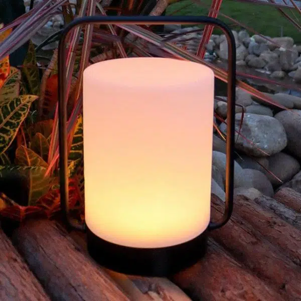 Modern Minimalist Portable Cylindrical Stainless Steel PE LED Camping Outdoor Light For Garden - Image 2