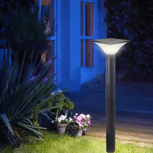 Modern Minimalist Waterproof Solar Round Square Ground Plug PC Aluminum LED Outdoor Light For Garden - Image 14