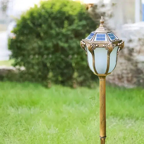 Modern Minimalist Waterproof Solar Wand Aluminum Iron Glass LED Outdoor Landscape Light For Garden - Image 11