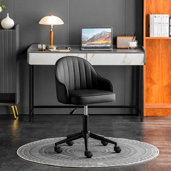 Modern Simplicity Leather Sponge Stainless Steel SGS Desk Chair Backrest Movable For Home Office - Image 13