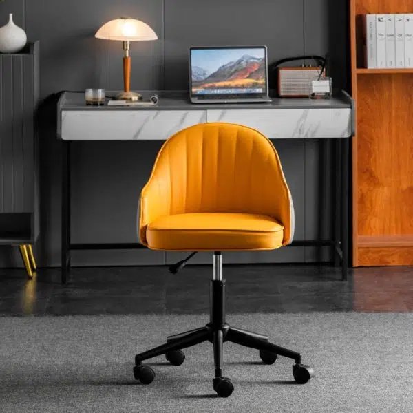 Modern Simplicity Leather Sponge Stainless Steel SGS Desk Chair Backrest Movable For Home Office - Image 14