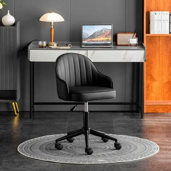 Modern Simplicity Leather Sponge Stainless Steel SGS Desk Chair Backrest Movable For Home Office - Image 15