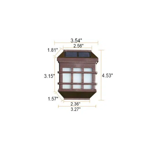 Courtyard Waterproof Window Pane LED Solar Wall Sconce Lamp Outdoor Light - Image 8